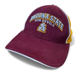 ASU Sun Devils adjustable strap back cap maroon & gold